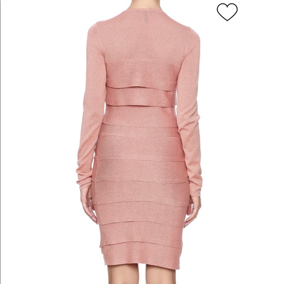 BCBGMAXAZRIA BLUSH MARIAH DRESS SIZE SMALL - Picture 4 of 9